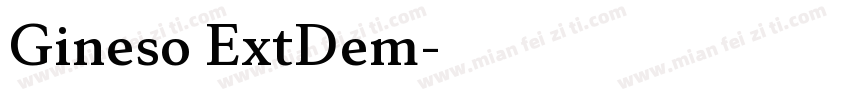 Gineso ExtDem字体转换